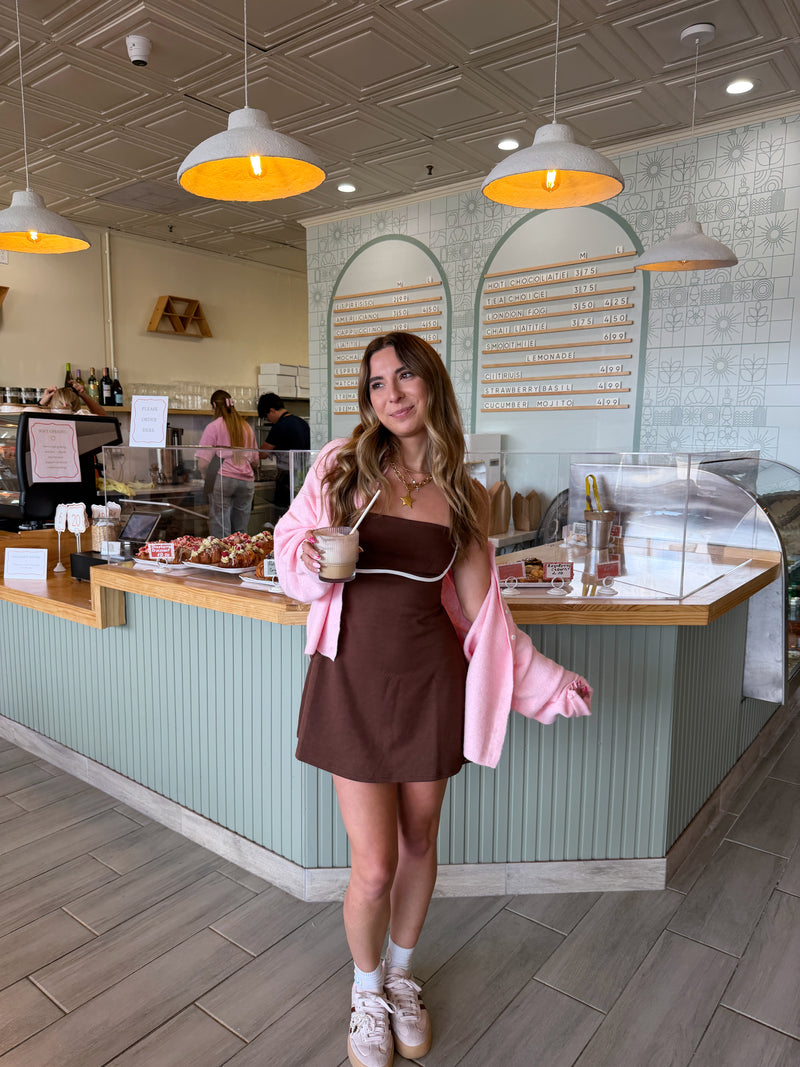 Mocha Please Activewear Dress