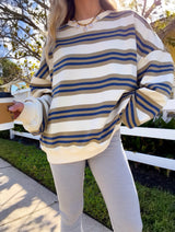 The Weekender Striped Sweatshirt