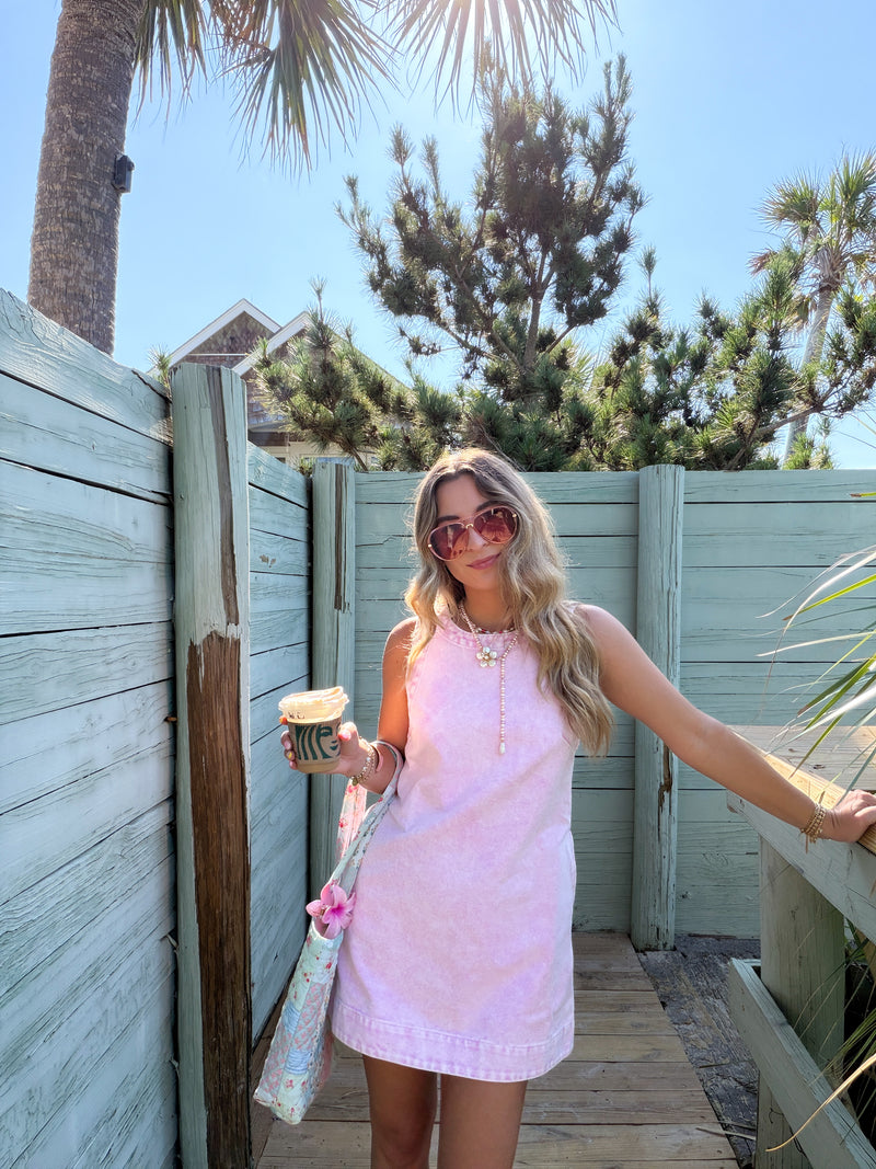 pink denim dress girls Wrangler Girls Pink Colorwash Western Denim Snap Dress