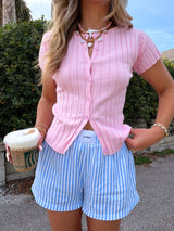 The Honey Girl Knit Top - Pink