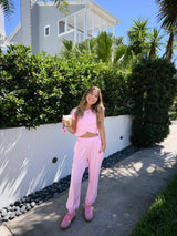 Off-Duty Pink Sweat Set