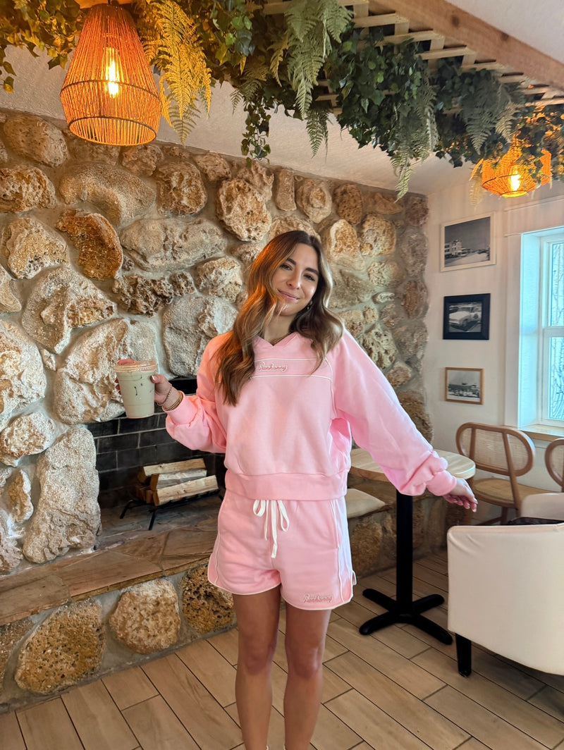 Sunshine Honey Pink Sweat Set