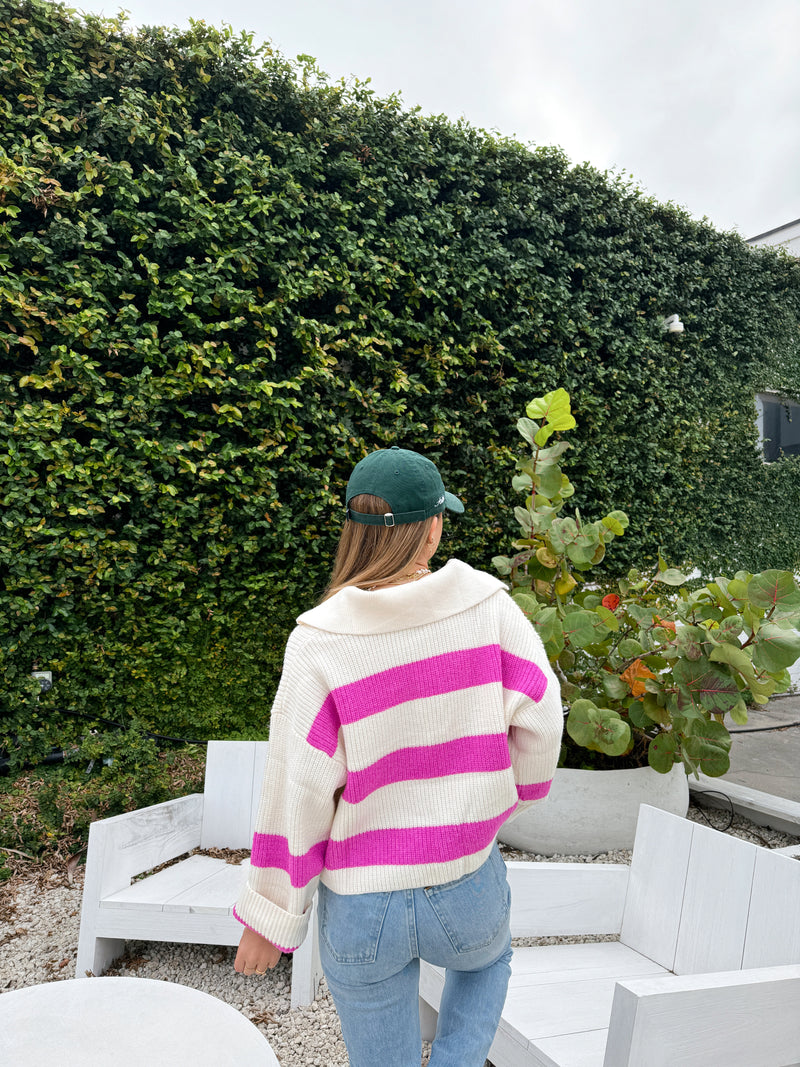 Cozy Girl Era Striped Sweater