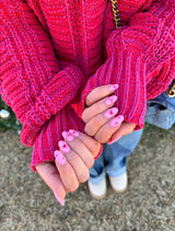 Merry & Bright Red Chenille Sweater