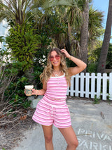 The Cabana Club Striped Terry Cloth Set