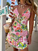 La Dolce Vita Mini Linen Dress