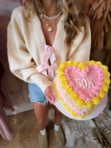 Girls Girl Bow Front Crop Cardigan