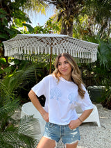 Sunhoney Shell Yeah Crop Tee