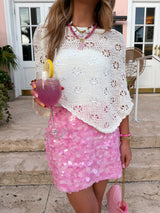 Pink Crush Sequin Skirt