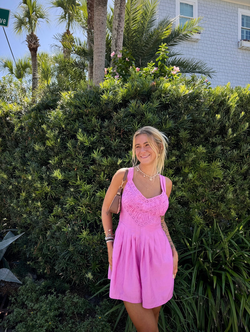 Berry Cute Fuchsia Romper
