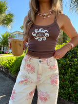 Sunhoney Under The Sun Brown Tank
