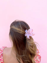 Flowers In Her Hair Clip - Pink