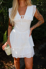Sweet Daydream White Eyelet Dress