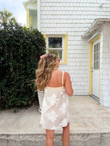 Ocean Lace Mini Dress