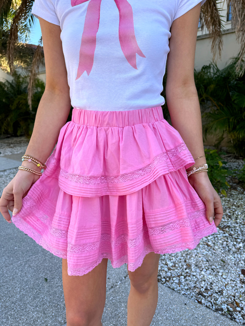 Girls Day Pink Ruffle Skirt