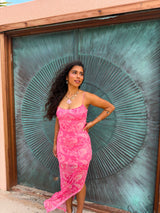 Summer Crush Floral Mesh Dress