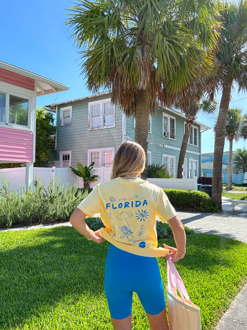 Greetings From Florida Sunhoney Tshirt - Yellow