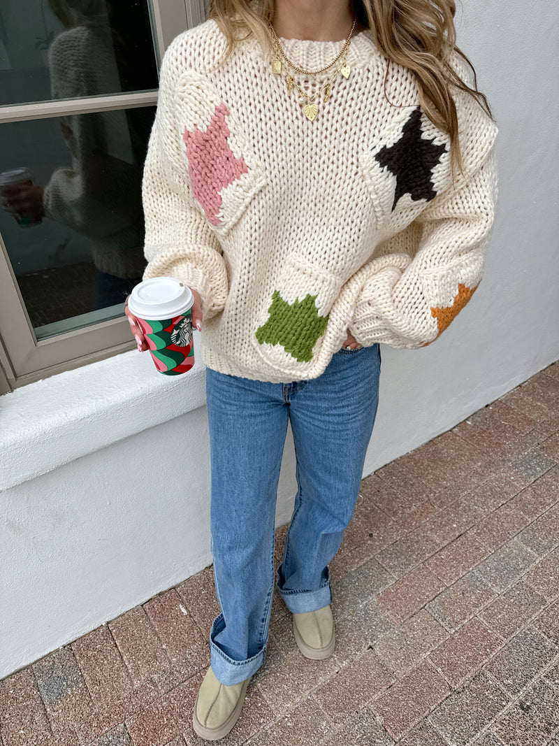 Starry Eyed Ivory Sweater