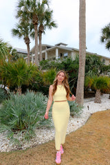 Sunshine Dream Yellow Knit Set