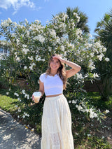 Wanderlust Ivory Lace Maxi Skirt