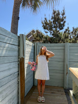Ocean Air Lace Shift Dress