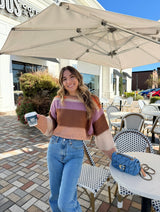 Hot Cocoa Colorblock Sweater