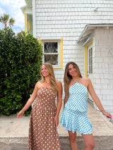 Day Out Brown Polka Dot Midi Dress