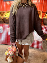 Cinnamon Apple Brown Sweater