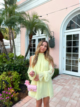 Sunlit Yellow Babydoll Dress