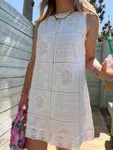 Ocean Air Lace Shift Dress