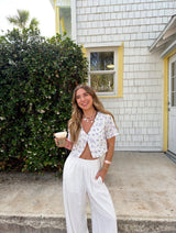 Lavender Haze Linen Top