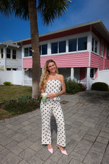 Girl Boss Polka Dot Linen Set