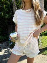 Seeing Stripes Pink & Ivory Set