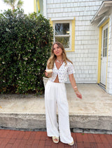 Lavender Haze Linen Top