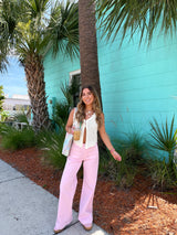 Pretty In Pink Denim Jeans