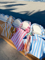Sunhoney Beachside Striped Terry Cloth Bags