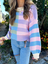 Sugar High Colorblock Sweater