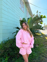 Sunhoney Girl Pink Sweat Set