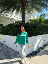 Sunhoney Crewneck Sweatshirt - Kelly Green