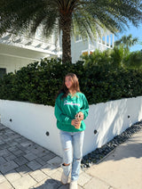 Sunhoney Crewneck Sweatshirt - Kelly Green