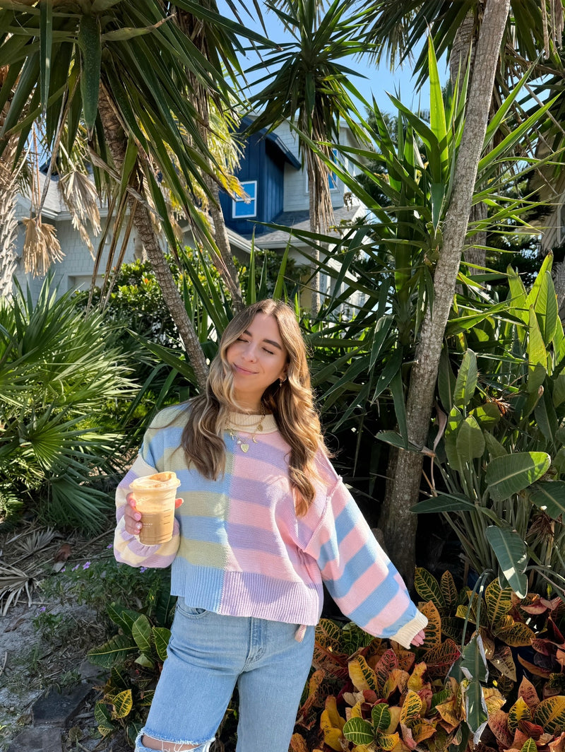 Sugar High Colorblock Sweater