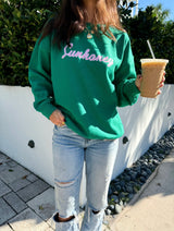 Sunhoney Crewneck Sweatshirt - Kelly Green