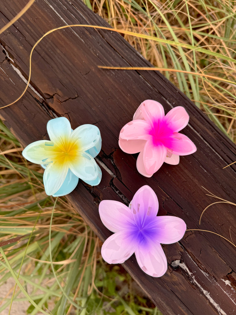 Tropical Flower Hair Clips