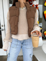 Hot Chocolate Puffer Vest