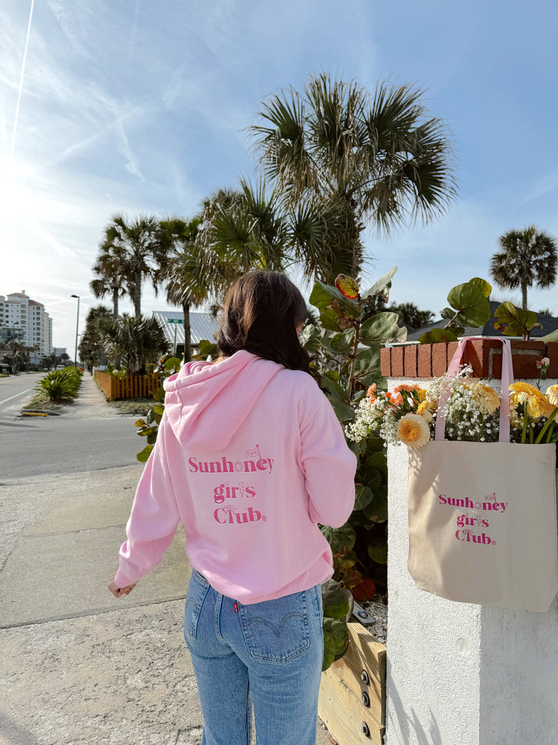The Sunhoney Girls Club Pink Hoodie