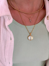 Sun Ray Gold-Filled Necklace in Clear