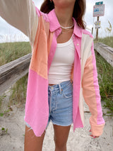 Pink Obsession Colorblock Cotton Top