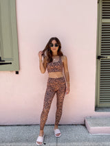 leopard print activewear set