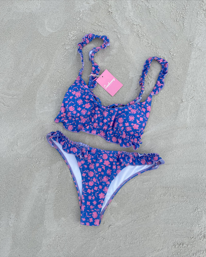 Sundry Daisy Ruffle Bralette Bikini - High Waist – Mocca Beach Store