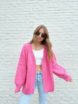 She's The Moment Pink Cardigan